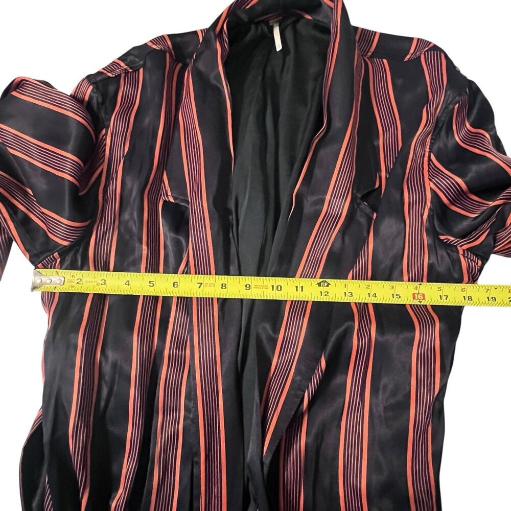 Free People Atrium Striped Duster S Hummingbird Lounge Jacket Robe Embroidered - Picture 12 of 13